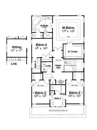 Second Floor image of Kensington II - A House Plan